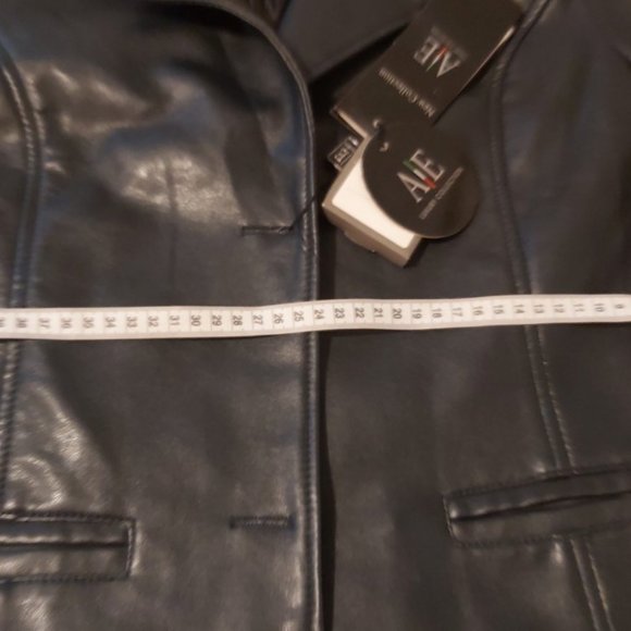 NWT EMPORIO ARMANI Dress Leather Jacket authenticM - Picture 15 of 16